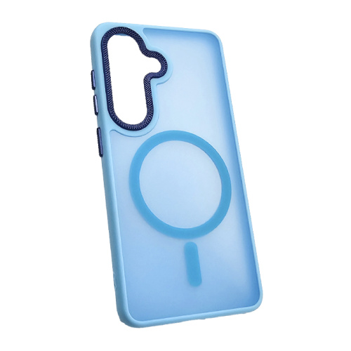 Чехол-крышка #83 magnetic collection mil-std для Samsung s26 голубой