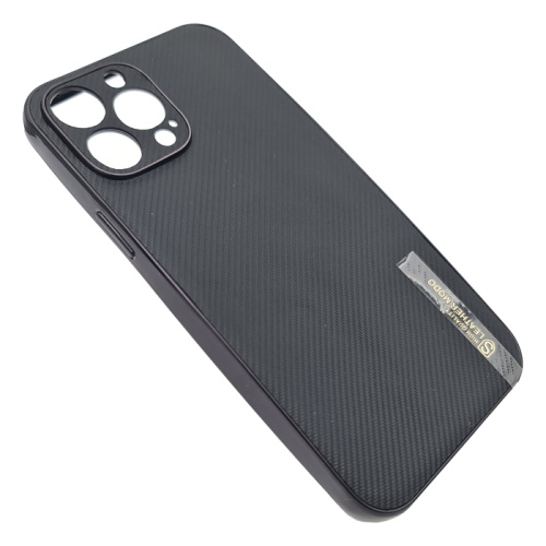 Чехол-силикон leather modo для iphone 13pro max черный