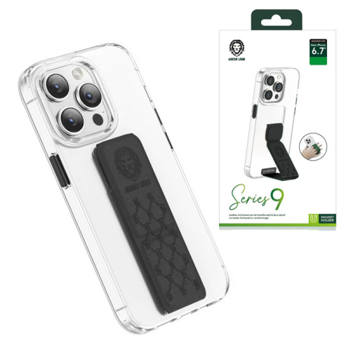 Чехол-крышка green lion series 9 clear case для iphone 14 pro max черный