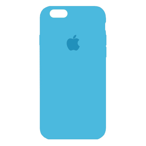 чехол-силикон silicone case NEW для iphone 6/6S zxc16  голубой  