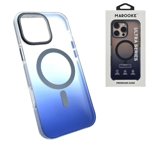Чехол-крышка marooke m06 градиент для iphone 15 pro синий