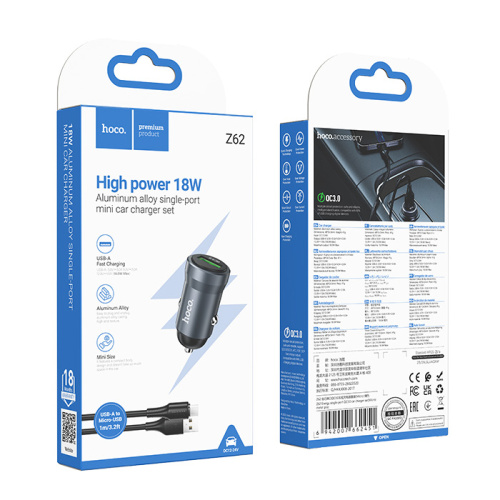 Азу hoco z62 (usb/micro) 18w черный