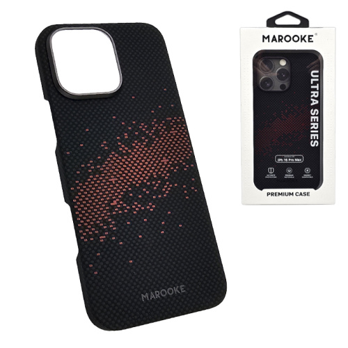 Чехол-крышка marooke pixel для iphone 16 pro max красно-черный