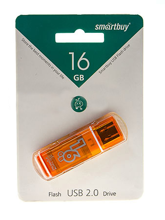 16gb usb smartbuy glossy оранжевая