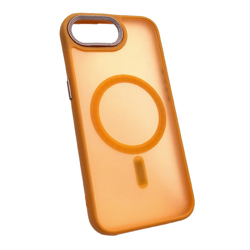 Чехол-крышка #83 magnetic collection mil-std для iphone 16e оранжевый