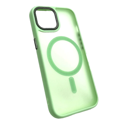 Чехол-крышка #83 magnetic collection mil-std для iphone 15 светло-зеленый