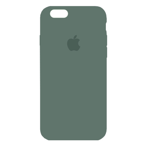 чехол-силикон silicone case NEW для iphone 6/6S zxc64 темно-зеленый  