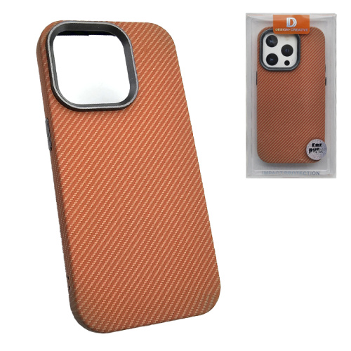 Чехол-крышка arrival для iphone 14 pro carbone оранжевый