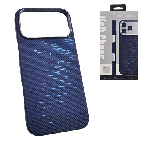 Чехол-крышка knit magsafe (box) для iphone 17 pro max starry sky синий