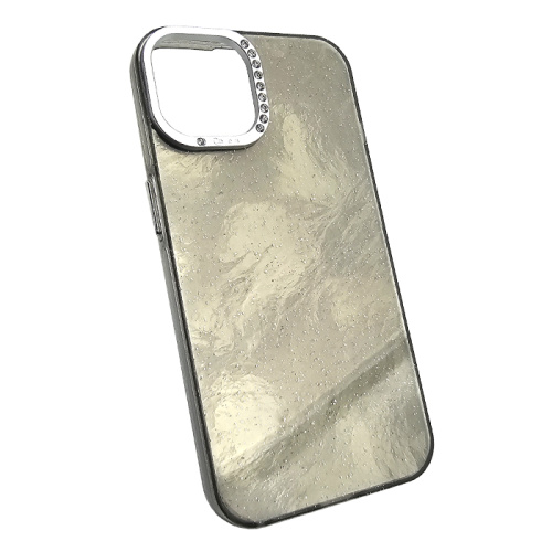 Чехол-крышка marble для iphone 14 черный
