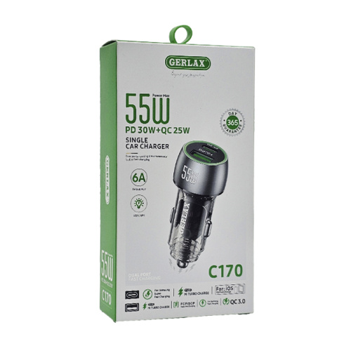 Азу gerlax c170 (pd35w/usb22.5w) серебристая