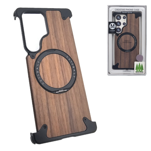 Чехол-бампер #15 movenchy fanshi wood Samsung s25 ultra коричневый