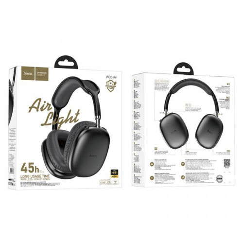 Беспроводные наушники hoco w35 air с микрофоном 45h (большие) черные