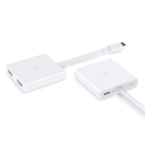 Многофункциональный адаптер xiaomi usb-c - hdmi xmzjqch2tm white (4213)