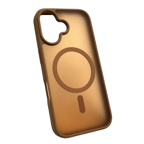 Чехол-крышка case #006 magsafe для iphone 16 gold