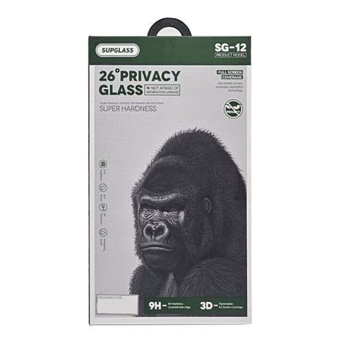 Стекло supglass sg/xc-12 (26 privacy coverage) для iphone 13 pro max черное