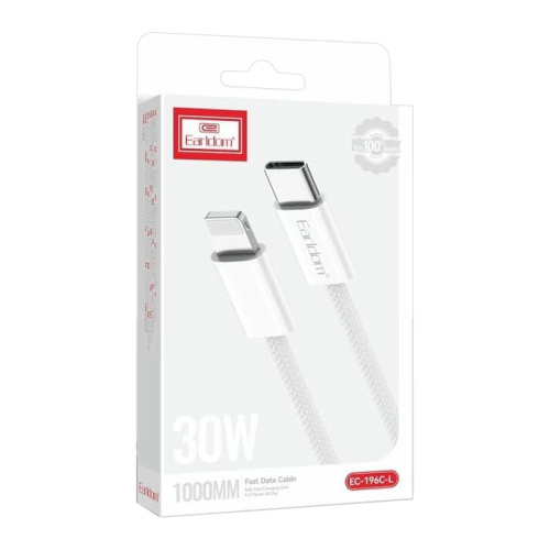 Кабель earldom ec-196c-l 30w/1m белый
