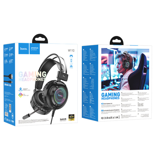 Беспроводные наушники hoco w110 с микрофоном (большие) черные