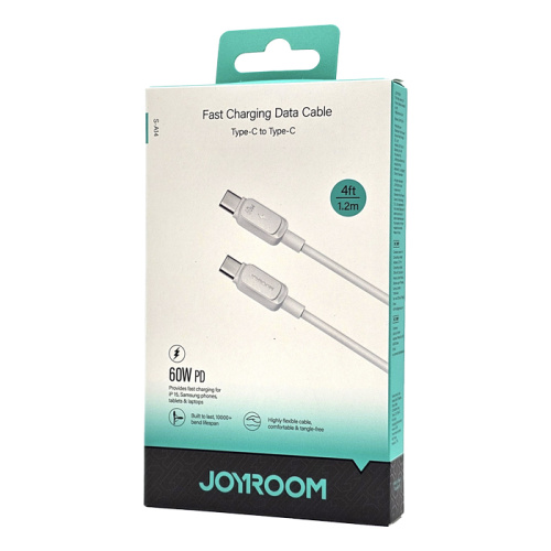 Кабель joyroom c/c s-a14 (60w/1.2m) белый