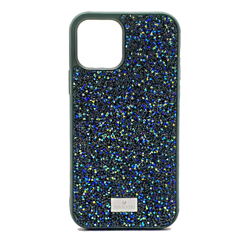Чехол крышка swarovski камни для iphone 12 pro (6.1) зеленый
