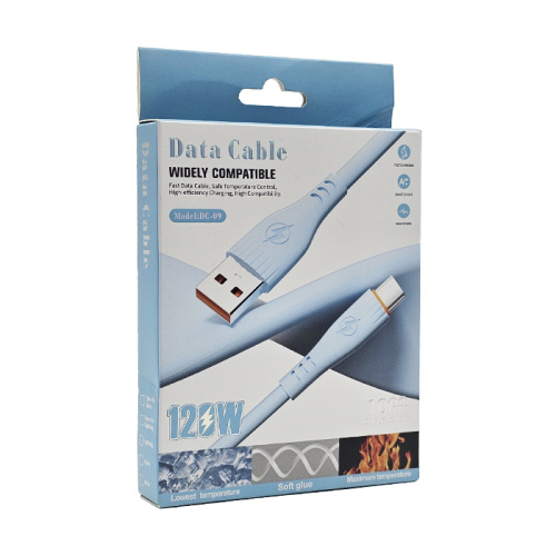 Кабель usb dc-09 lightning 1m (120w) черный