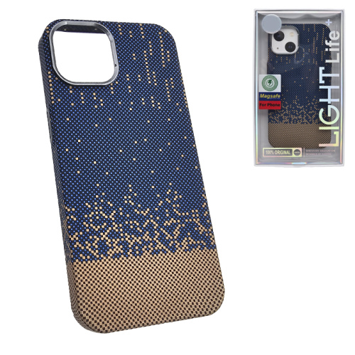 Чехол-крышка #47 light pixel (magsafe) для iphone 15 синий