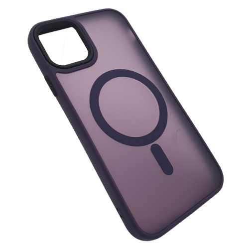 Чехол крышка magnetic collection mil-std для iphone 13/14 фиолетовый