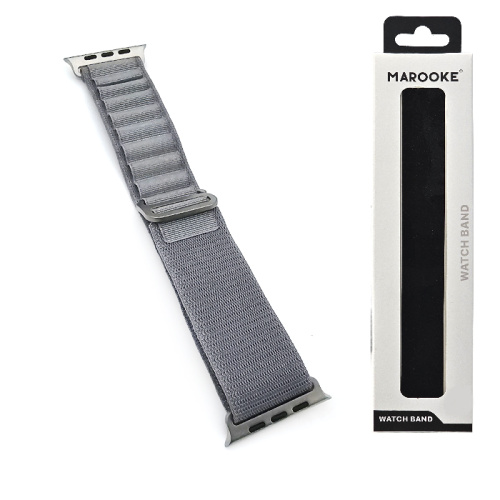 Ремешок marooke watchband альпийская петля shine (42/44/45/49мм) серый