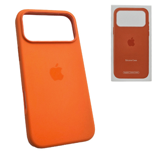 Чехол-крышка #44 silicone case для iphone 17 pro max оранжевая