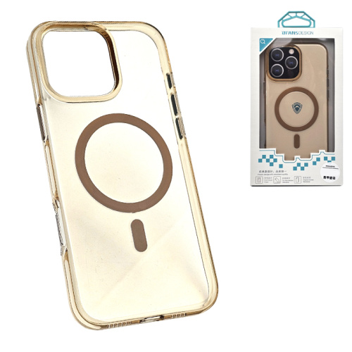 Чехол-крышка dfans design глянец для iphone 16 pro max золотой