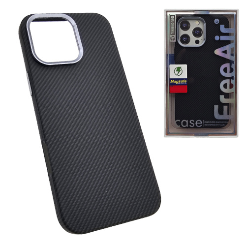Чехол-крышка free air small carbone (magsafe) для iphone 15 pro max черный