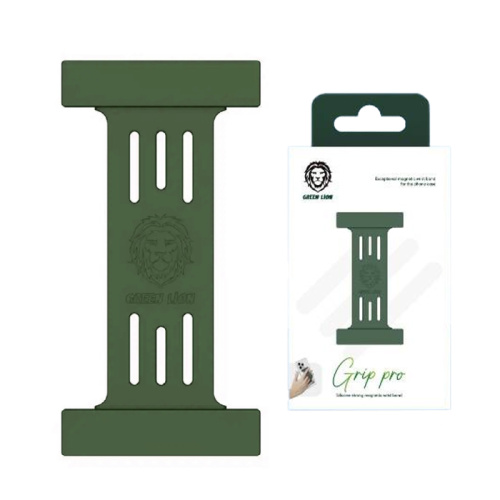 Держатель для телефона green lion grip strong magnetic зеленый