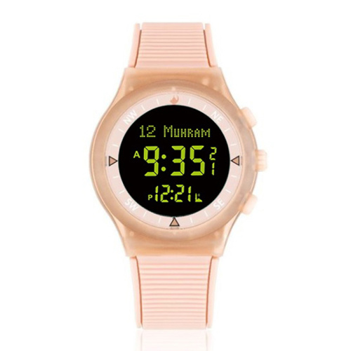Исламские часы al-harameen ha-6506 rb розовые
