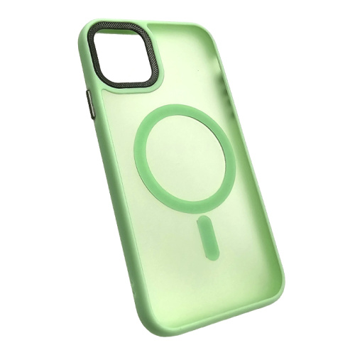 Чехол-крышка #83 magnetic collection mil-std для iphone 12/12 pro cветло-зеленый