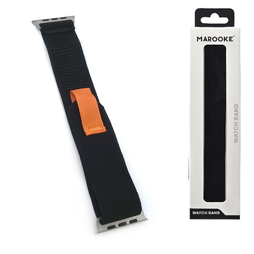 Ремешок marooke watchband липучка (42/44/45/49мм) черный