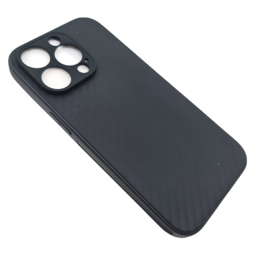 Чехол-силикон likgus carbon для iphone 14 pro max (6.7) черный