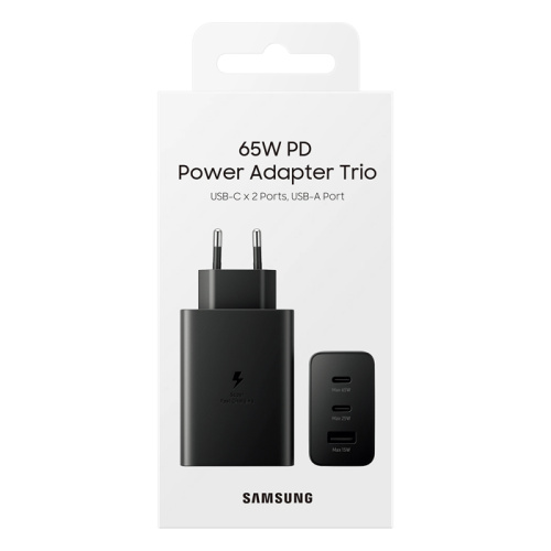 Сзу/type-c Samsung 65w (official) (ep-t6530) черное