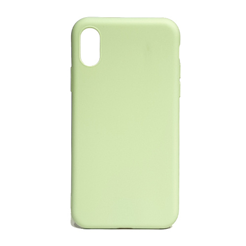 Чехол силикон soft touch для iphone xs max (6.5) светло-зеленый