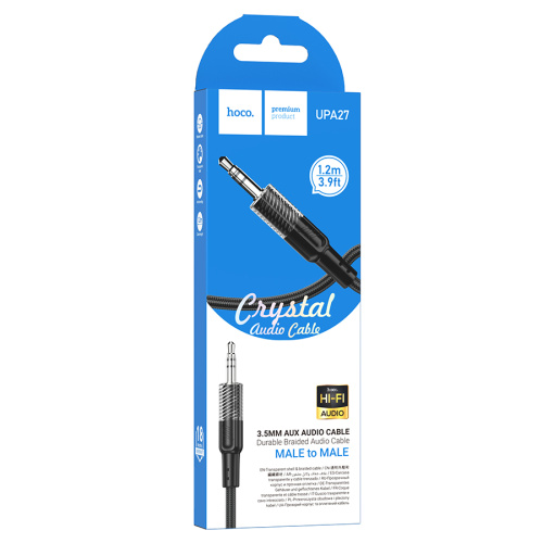 Шнур aux hoco upa27 3.5/3.5 черный