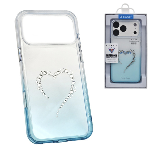 Чехол-крышка #67 j-case diamond iphone 17 pro голубой