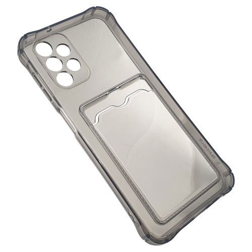 Чехол-силикон card holder Samsung a13/4g темно-прозрачный