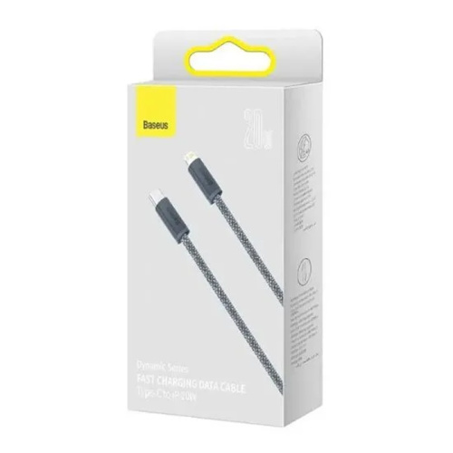 Кабель baseus dynamic c/l 20w 1m серый (cald000016)