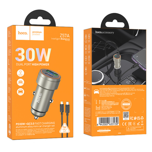 Азу hoco z57a type-c на lightning (pd30w/qc3.0) золотой