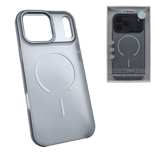 Чехол-крышка #10 ipefet matte i21 magsafe для iphone 17 pro max черный