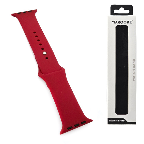 Ремешок marooke watchband силиконовый (42/44/45/49мм) бордовый s