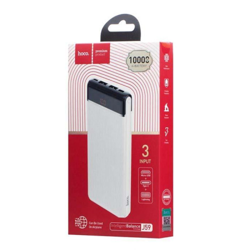 Пзу hoco j59 10000mah (2a) белый