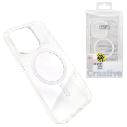 Чехол-силикон #64 clear case для iphone 14 pro белый