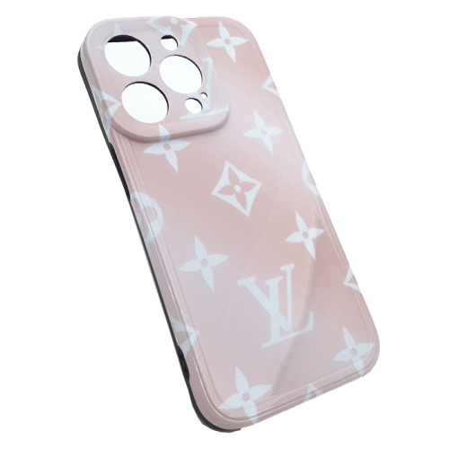 Чехол-силикон full print brends для iphone 14 pro светло-розовый