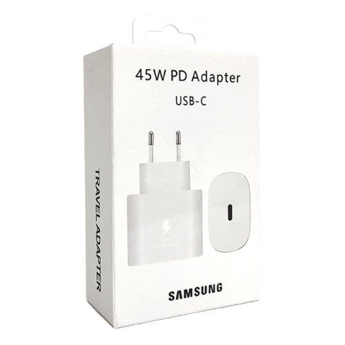 Сзу/type-c Samsung 45w (official) (ep-ta845) белое