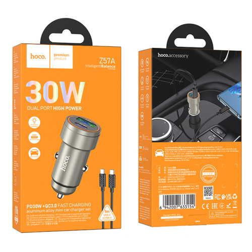 Азу hoco z57a type-c на type-c (pd30w/qc3.0) золотой